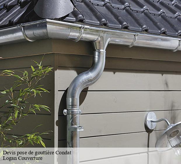 Devis pose de gouttière  condat-15190 Logan Couverture 