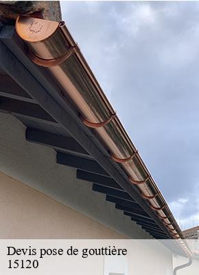 Devis pose de gouttière  junhac-15120 MIODET ISAAC