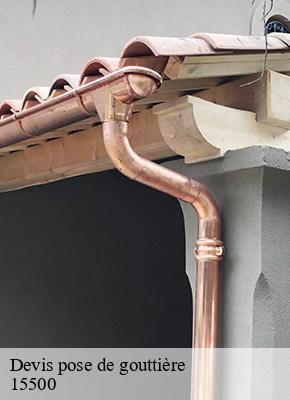 Devis pose de gouttière  massiac-15500 Logan Couverture 