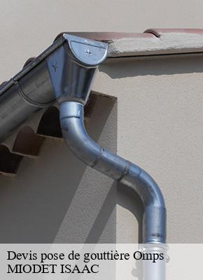 Devis pose de gouttière  omps-15290 MIODET ISAAC