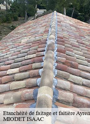 Etanchéité de faitage et faitière  ayrens-15250 MIODET ISAAC