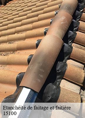 Etanchéité de faitage et faitière  vabres-15100 MIODET ISAAC