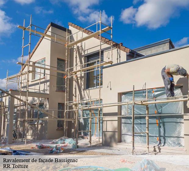 Ravalement de façade bassignac-15240 RR Toiture