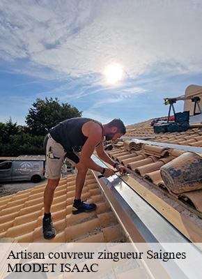 Artisan couvreur zingueur  saignes-15240 MIODET ISAAC