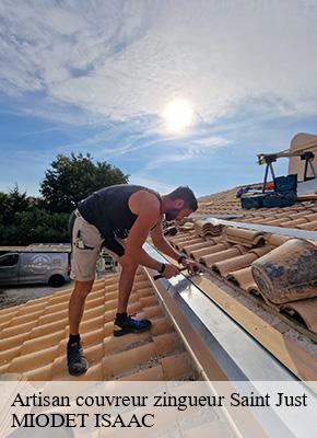 Artisan couvreur zingueur  saint-just-15390 MIODET ISAAC