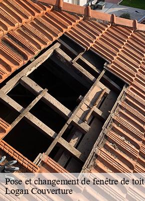Pose et changement de fenêtre de toit et Velux narnhac-15230 Logan Couverture