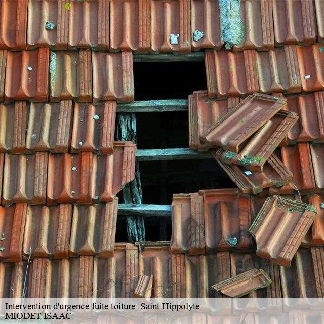 Intervention d'urgence fuite toiture   saint-hippolyte-15400 MIODET ISAAC
