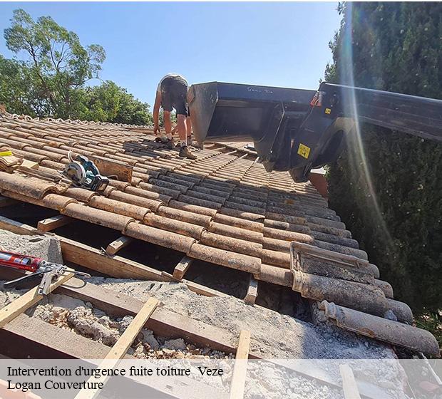 Intervention d'urgence fuite toiture   veze-15160 Logan Couverture 