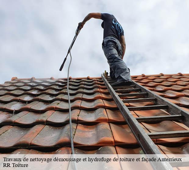 Travaux de nettoyage démoussage et hydrofuge de toiture et façade anterrieux-15110 RR Toiture
